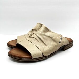 Miz Mooz Women’s Size WIDE 39 (8.5-9) Dandelion Leather Slide Sandals Su…